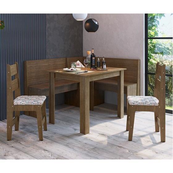 Conjunto Canto Alemão com Mesa e 2 Cadeiras Ameixa Negra - Móveis Canção Imagem de Conjunto Canto Alemão com Mesa e 2 Cadeiras Ameixa Negra