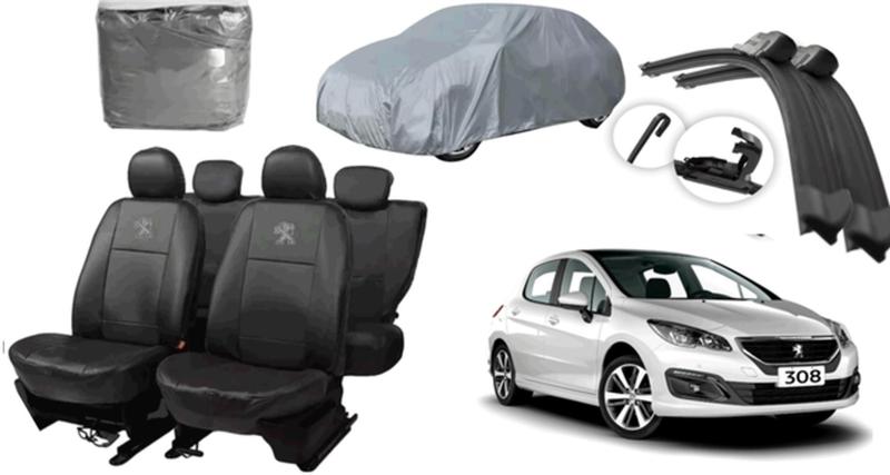 Imagem de Conjunto capa couro Peugeot 308 13-21 + capa e cobertura