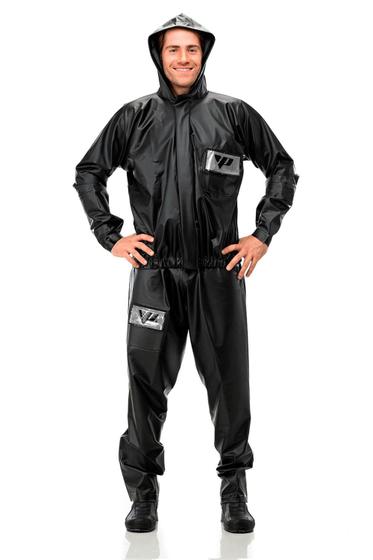 Imagem de Conjunto Capa de Chuva Moto Pvc Premium Com Capuz Pantaneiro