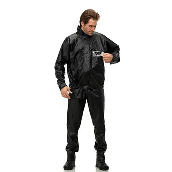 Conjunto Capa De Chuva Pantaneiro Luxo Motoqueiro Moto Boy Menor preço em Conjunto Capa De Chuva Pantaneiro Luxo Motoqueiro Moto Boy
