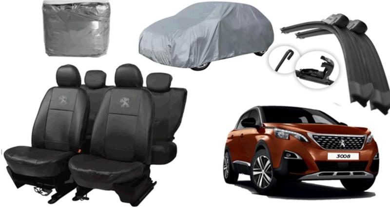 Imagem de Conjunto Capa de Couro + Cobrir e Limpador Peugeot 3008