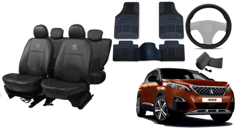 Imagem de Conjunto Capa Peugeot 3008 11-24 + Tapete e Volante