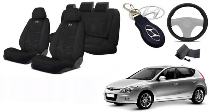 Imagem de Conjunto Capas Luxo Personalizado i30 07-12 +(Capa Volante) + Chaveiro