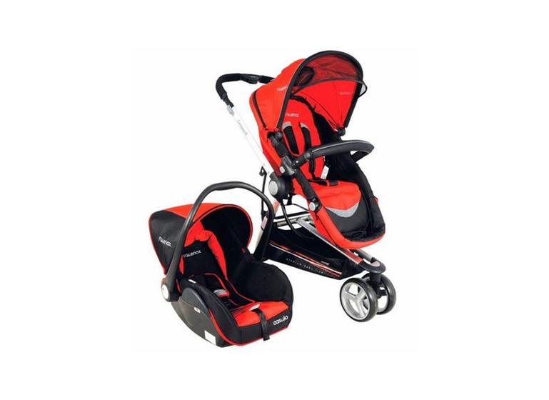 Conjunto carrinho com bebê conforto compass kiddo ii Menor preço em Conjunto carrinho com bebê conforto compass kiddo ii