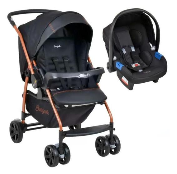 Imagem de Conjunto Carrinho E Bebê Conforto Travel S Riok Burigotto