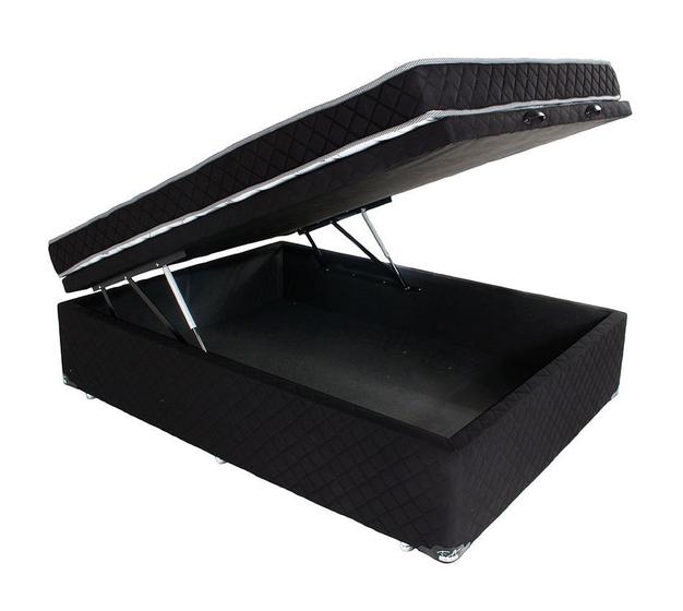 Conjunto Colchão Casal D33 Antialérgico + Cama Box Baú Microfibra BF Colchões 138x188x57cm é boa?
