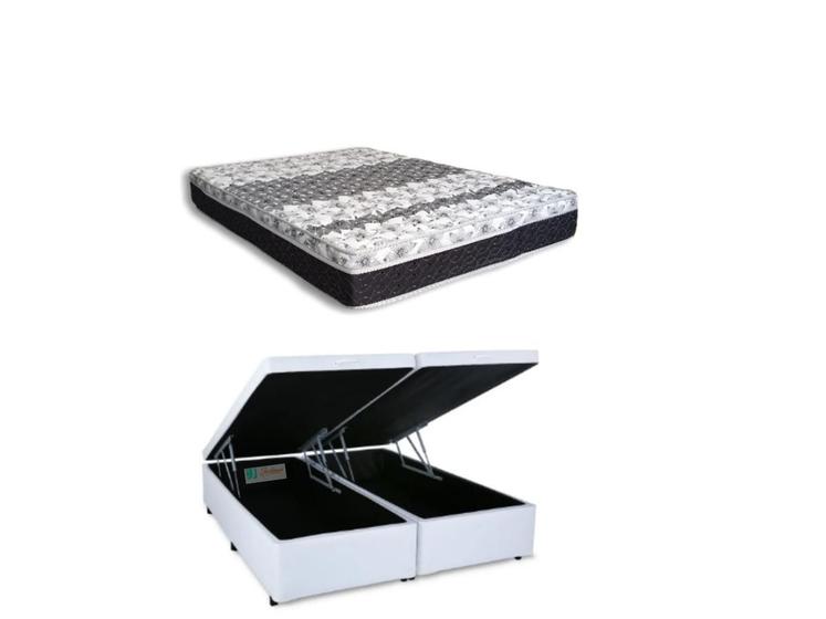 Imagem de Conjunto Colchão Castor Class King c/ Cama Box Baú Reforçada 193x203