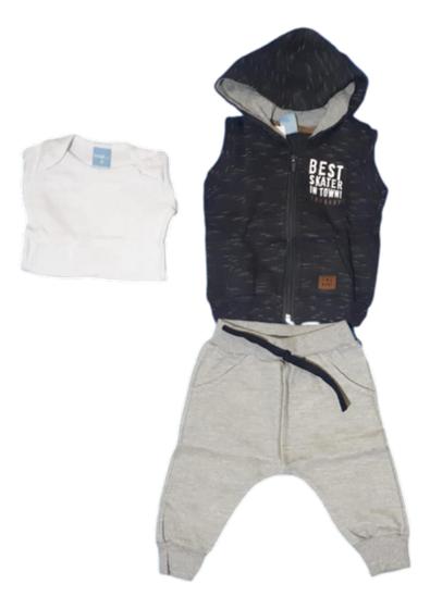 Imagem de Conjunto Colete com capuz blusa e calça