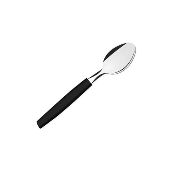 Imagem de Conjunto Colher de Mesa com Cabo Preto 6 Pças Inox - Gp Inox