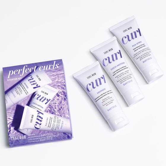 Imagem de Conjunto COLOR WOW Curl Wow Perfect Curls - Shampoo, Condicionador e Sérum