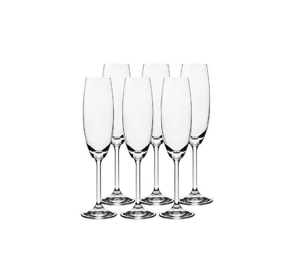 Imagem de Conjunto com 06 Taças Para Champagne Cristal Bohemia - 220ml