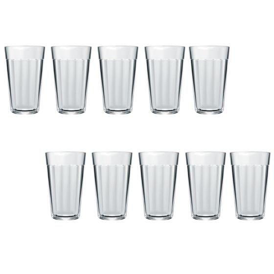 Imagem de Conjunto Com 10 Copo Americano Long Drink 345ml Vidro Nadir