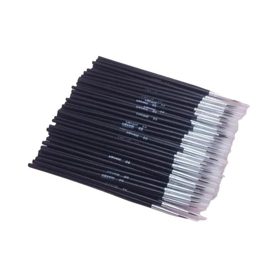 Imagem de Conjunto com 100 Canetas de Linha Fina Pintadas à Mão - Multicoloridas e com Pincel