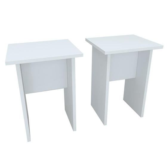 Imagem de Conjunto com 2 Bancos Barry Branco