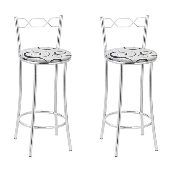 Imagem de Conjunto com 2 Banquetas Alicante II Branco 82 cm