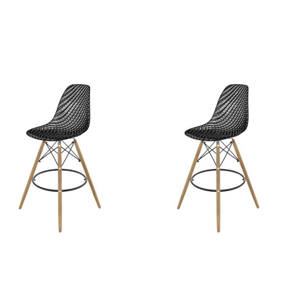 Imagem de Conjunto com 2 Banquetas para Sala de Jantar Eames Maglia Dsw