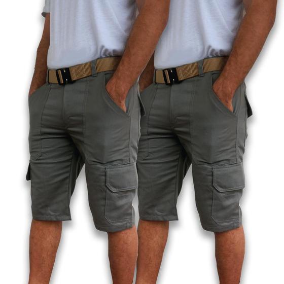 Imagem de Conjunto com 2 bermudas militar com ziper 6 bolsos