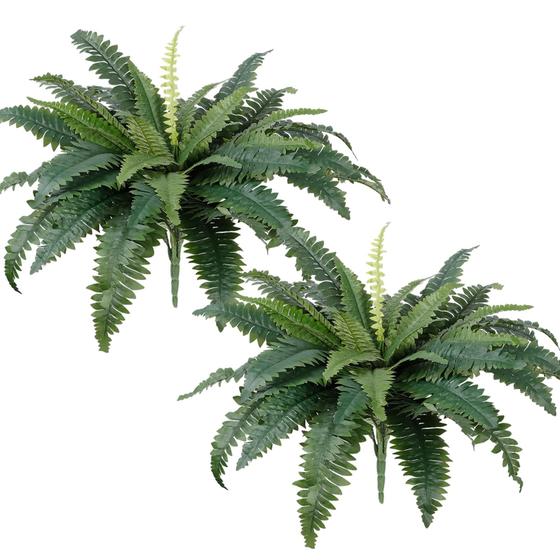 Imagem de Conjunto com 2 Buquês de Samambaias Artificiais TOCHGREEN (76cm)
