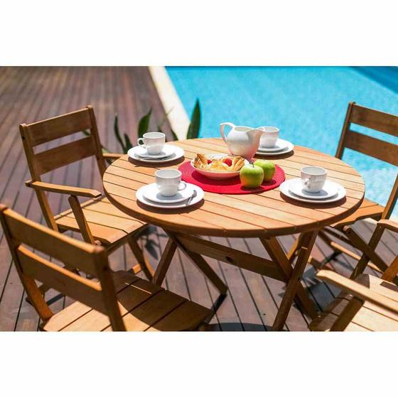 Conjunto com 2 Cadeiras Dobráveis Verona com Braços em Madeira Mestra Móveis Menor preço em Conjunto com 2 Cadeiras Dobráveis Verona com Braços em Madeira Mestra Móveis