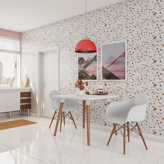Imagem de Conjunto com 2 Cadeiras Dover com Braço Branco