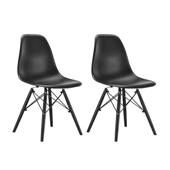 Imagem de Conjunto com 2 Cadeiras Eames Eiffel Condá Preto