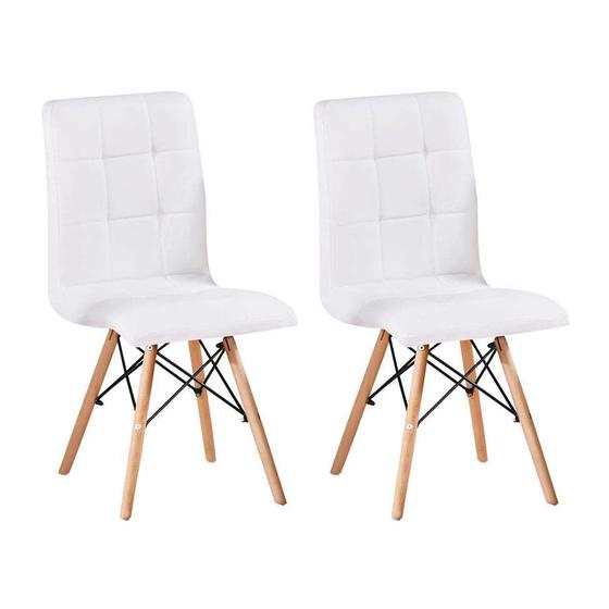 Imagem de Conjunto com 2 Cadeiras Fitz Eiffel Branco