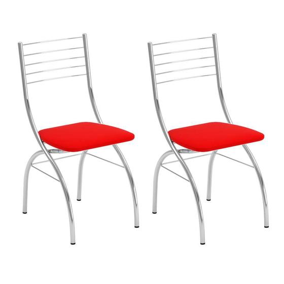 Imagem de Conjunto com 2 Cadeiras Fiumicino Vermelho