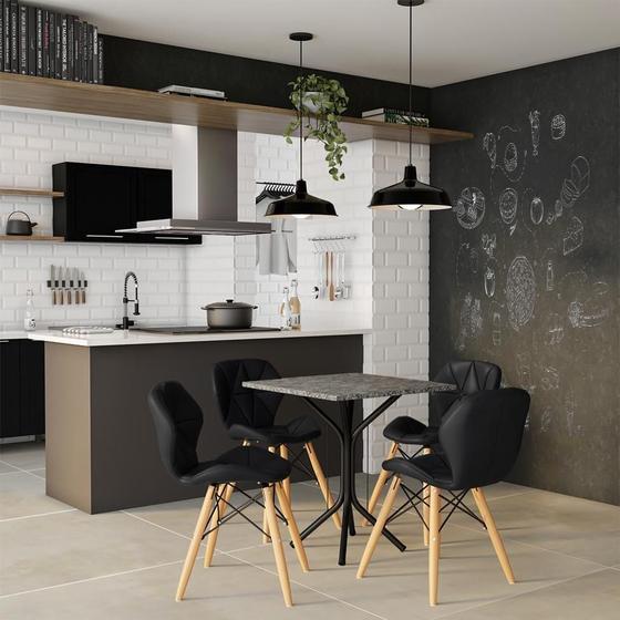 Imagem de Conjunto com 2 Cadeiras Malu Preto