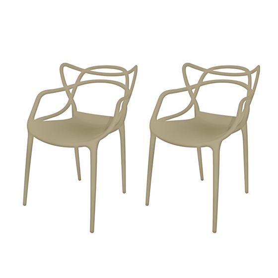 Imagem de Conjunto com 2 Cadeiras para Sala de Estar Berrini  Fendi