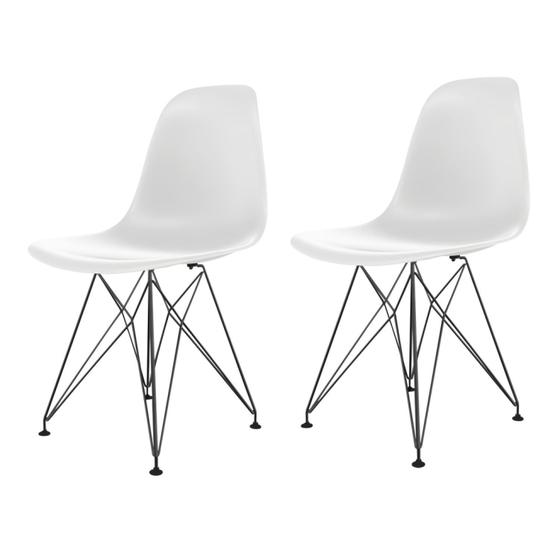 Imagem de Conjunto com 2 Cadeiras para Sala de Jantar Eames Pp Eiffel