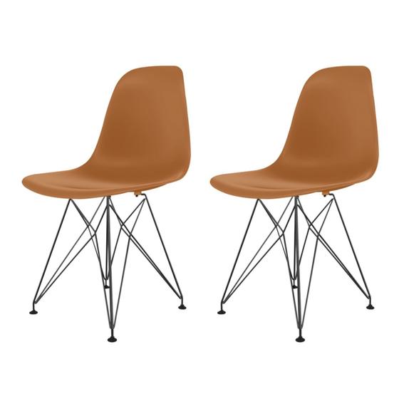 Imagem de Conjunto com 2 Cadeiras para Sala de Jantar Eames Pp Eiffel