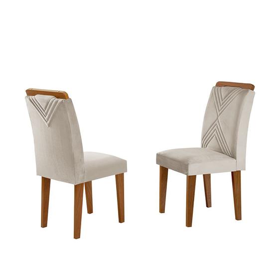 Imagem de Conjunto Com 2 Cadeiras Sarah em MDF Rufato
