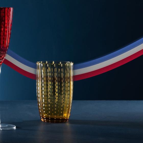 Imagem de Conjunto com 2 copos orquídea âmbar 500ml