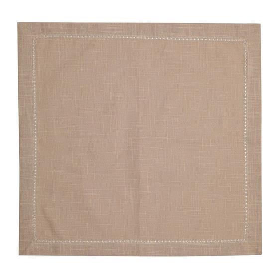Imagem de CONJUNTO COM 2 GUARDANAPOS PONTO AJOUR ALGODÃO LUXO TAUPE 40x40CM ROYAL DECOR