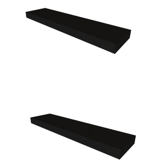 Imagem de Conjunto com 2 Prateleiras Corp Preto 50 cm