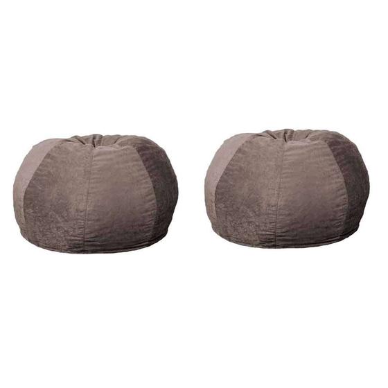 Imagem de Conjunto com 2 Puffs Confort Maçã Dark Crush