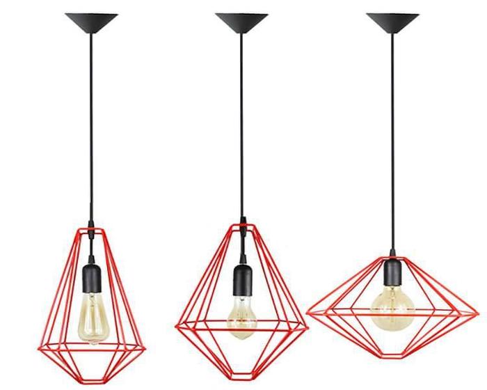 Imagem de Conjunto Com 3 Pendentes Aramados - Lhz - Cores - Preto