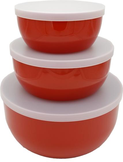 Conjunto com 3 Potes, kit com 3 tamanhos diferentes, P/M/G 12x5/15x6/19x8cm - 0,4l/0,8l/1,6l Vermelho com Tampa Menor preço em Conjunto com 3 Potes, kit com 3 tamanhos diferentes, P/M/G 12x5/15x6/19x8cm - 0,4l/0,8l/1,6l Vermelho com Tampa