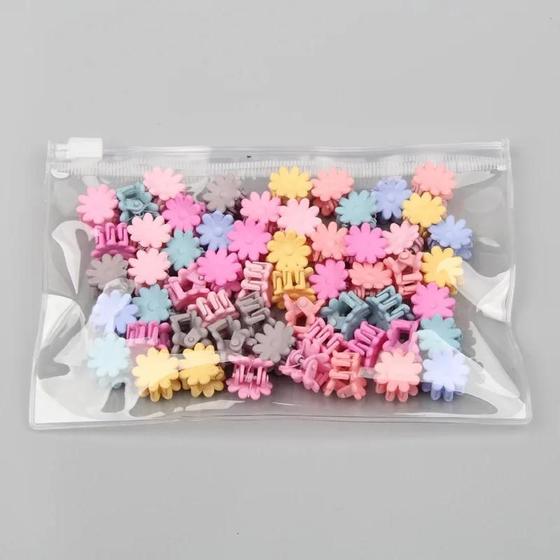 Imagem de Conjunto com 30 Mini Grampos de Cabelo para Bebês e Crianças - Com Coroas e Flores