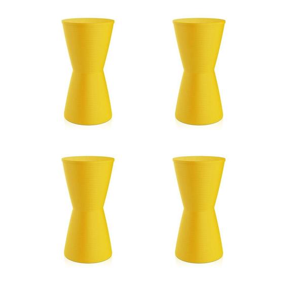 Imagem de Conjunto com 4 Bancos Dub Amarelo