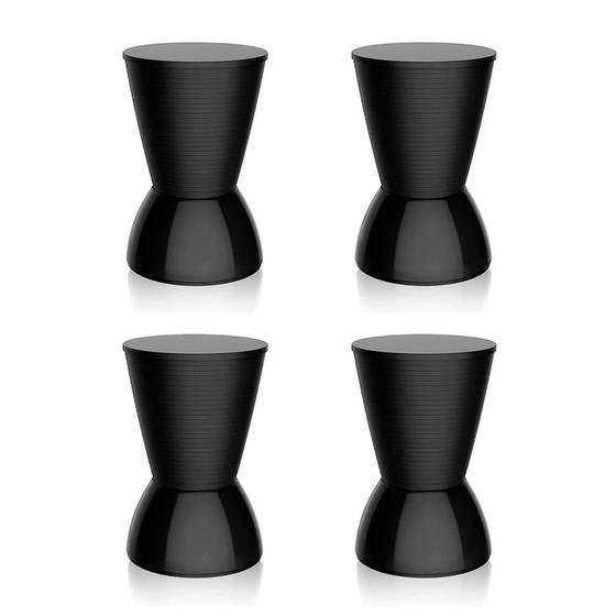 Imagem de Conjunto com 4 Bancos Nick Preto