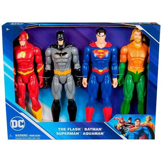 Imagem de Conjunto com 4 Bonecos Herois da DC de 24CM SUNNY