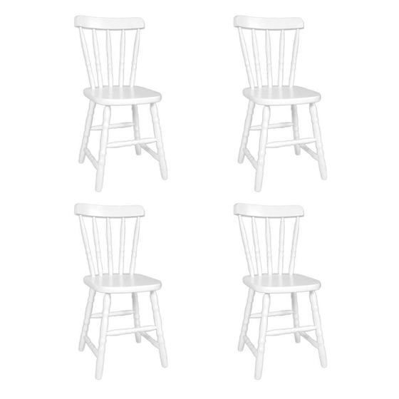 Imagem de Conjunto com 4 Cadeiras Dalas Branco