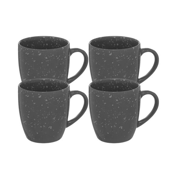Imagem de Conjunto Com 4 Caneca De Cerâmica Personalizada Sofisticada 250ml Café Chá