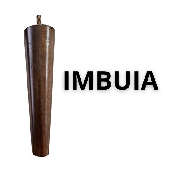 Imagem de Conjunto Com 4 Pés Palito 17cm Madeira Para Sofás, Poltronas, Móveis Em Geral C/ Buchas