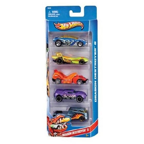 Imagem de Conjunto Com 5 Carrinhos Hot Wheels Mattel Sortidos