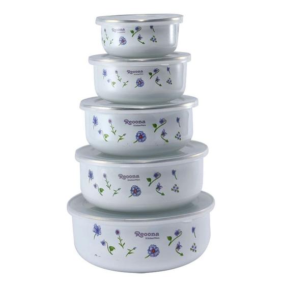 Imagem de Conjunto com 5 Tigelas para Sopas e Instantâneos - Com Tampa PP