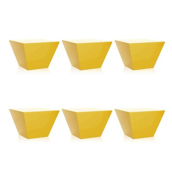 Imagem de Conjunto com 6 Bancos Neo Amarelo
