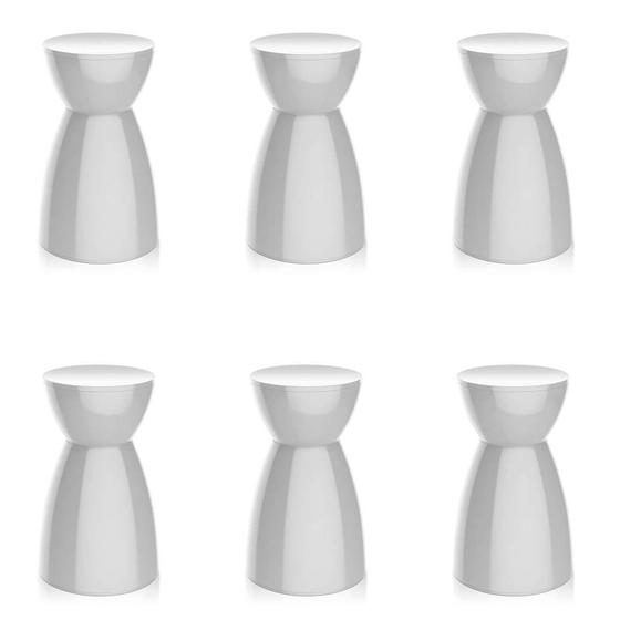 Imagem de Conjunto com 6 Bancos Rad Branco