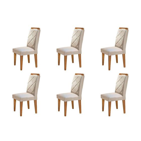 Imagem de Conjunto Com 6 Cadeiras Para Sala de Jantar Melissa Rufato